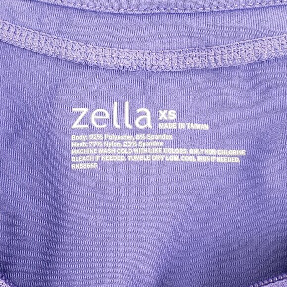 Zella XS Purple Hooded Jacket Womens Thumb Slits Device Cord Venting Fall Coat - Picture 4 of 16